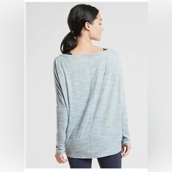 ATHLETA Space Dye Essence Flow Printed Top, Size Small - Picture 2 of 8